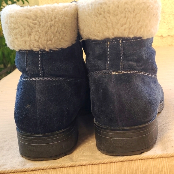 NATULIZER ANKLE BLUE SUEDE BOOTS - Picture 3 of 7